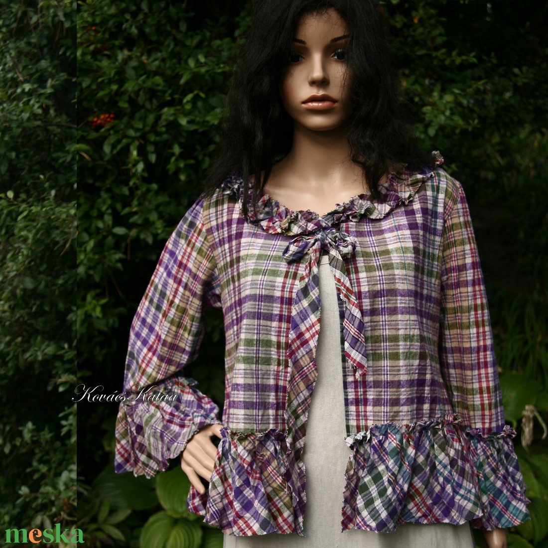 PATSY - lagenlook flanel kabátka - ruha & divat - női ruha - blúz - Meska.hu PATSY - lagenlook flanel kabátka - ruha & divat - női ruha - blúz - Meska.hu