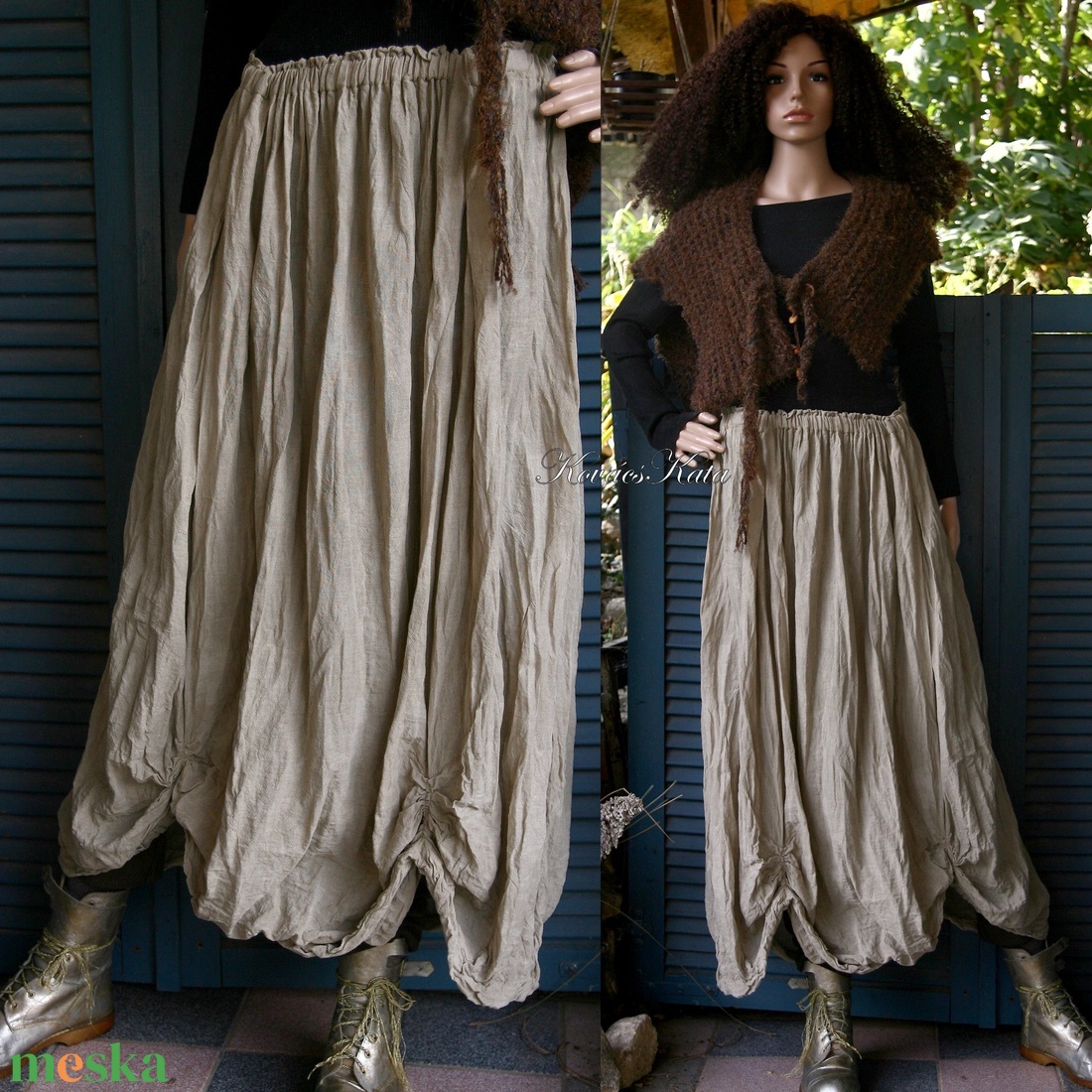 RACHEL / sand - vászonszoknya - lagenlook design - ruha & divat - női ruha - szoknya - Meska.hu RACHEL / sand - vászonszoknya - lagenlook design - ruha & divat - női ruha - szoknya - Meska.hu