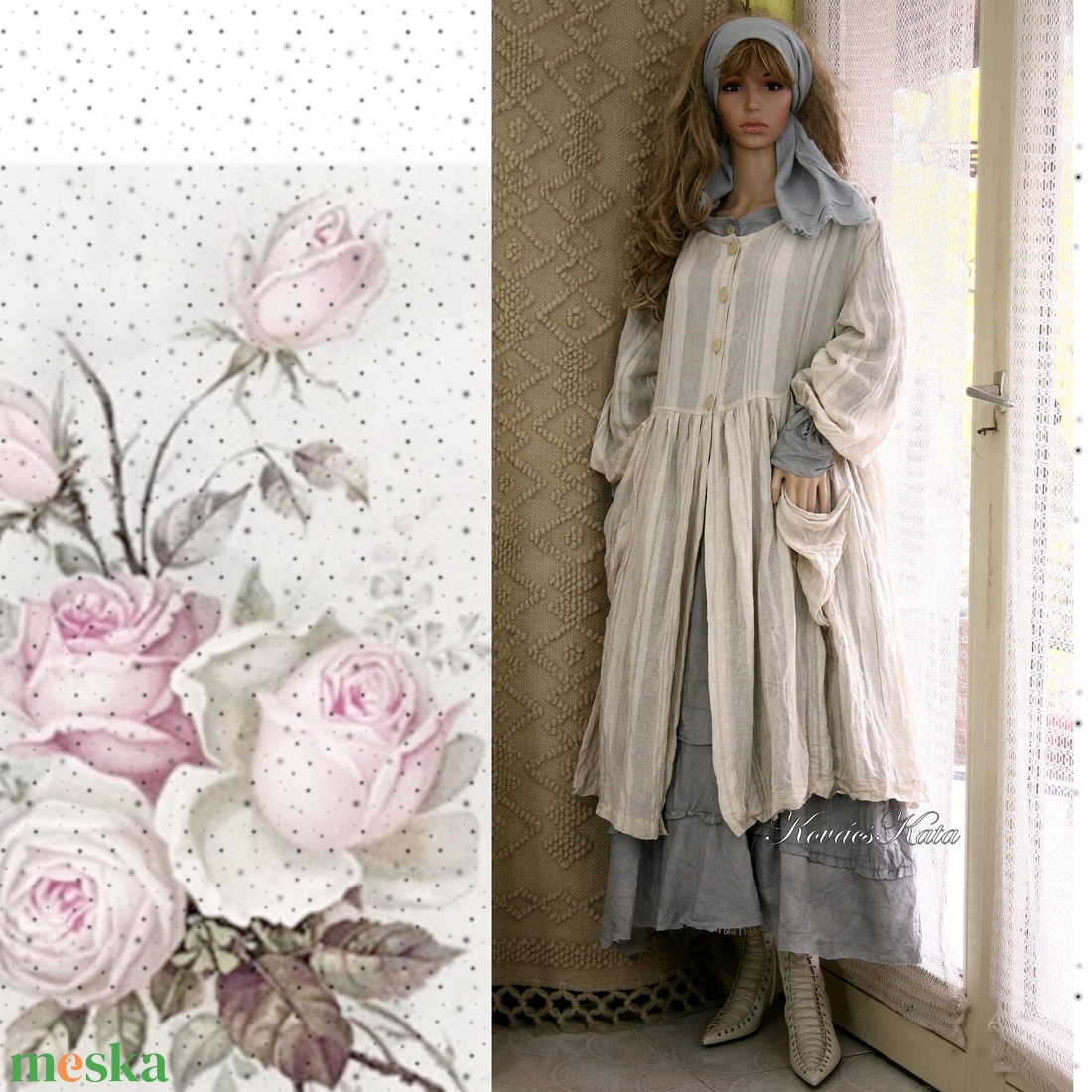 SZADA - köpeny-kabátka - kézműves lagenlook ruha - ruha & divat - női ruha - kabát - Meska.hu SZADA - köpeny-kabátka - kézműves lagenlook ruha - ruha & divat - női ruha - kabát - Meska.hu