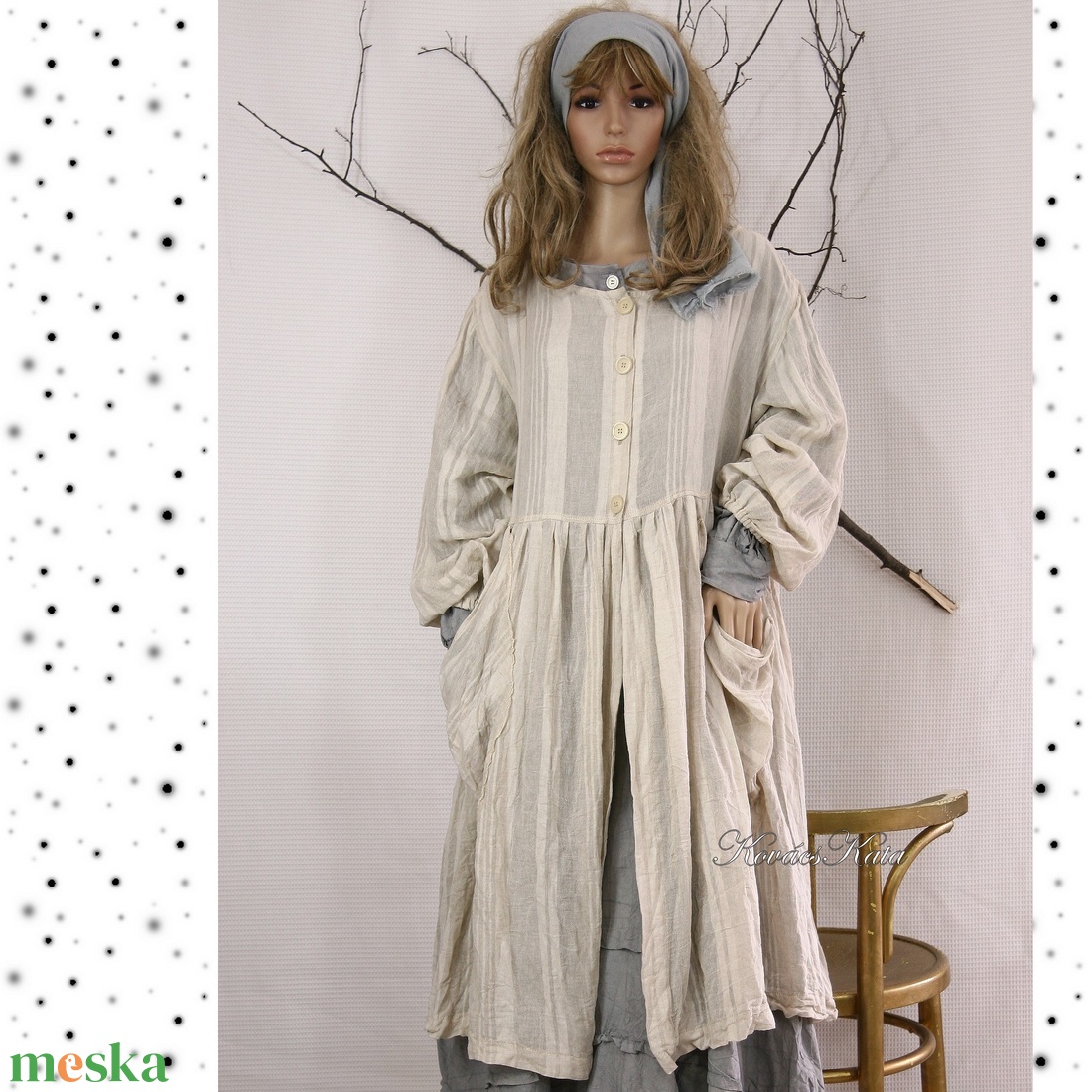 SZADA - köpeny-kabátka - kézműves lagenlook ruha - ruha & divat - női ruha - kabát - Meska.hu SZADA - köpeny-kabátka - kézműves lagenlook ruha - ruha & divat - női ruha - kabát - Meska.hu