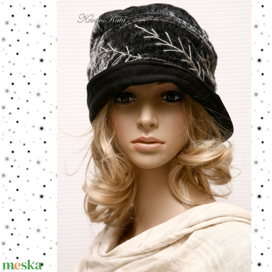 INGRID - selyembársony flapper-kalap - ruha & divat - sál, sapka, kendő - kalap - Meska.hu INGRID - selyembársony flapper-kalap - ruha & divat - sál, sapka, kendő - kalap - Meska.hu