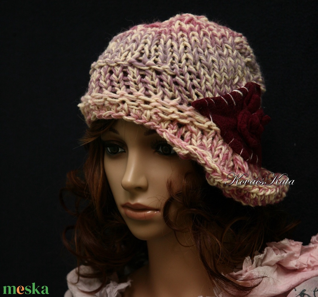 CLOCHE-ART / rózsakert - kézzel kötött bohém sapka - ruha & divat - sál, sapka, kendő - sapka - Meska.hu CLOCHE-ART / rózsakert - kézzel kötött bohém sapka - ruha & divat - sál, sapka, kendő - sapka - Meska.hu