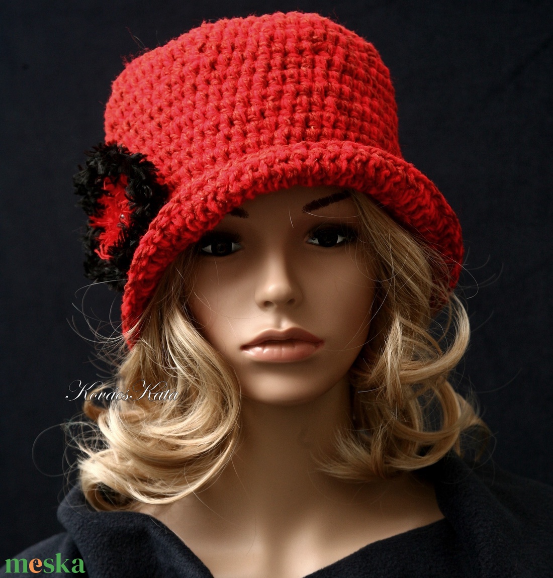 SZELLŐRÓZSA / piros - horgolt flapper kalap - ruha & divat - sál, sapka, kendő - kalap - Meska.hu SZELLŐRÓZSA / piros - horgolt flapper kalap - ruha & divat - sál, sapka, kendő - kalap - Meska.hu
