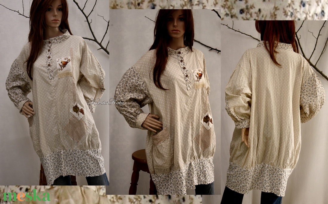 KOLIBRI - design-tunika XXL - ruha & divat - női ruha - tunika - Meska.hu