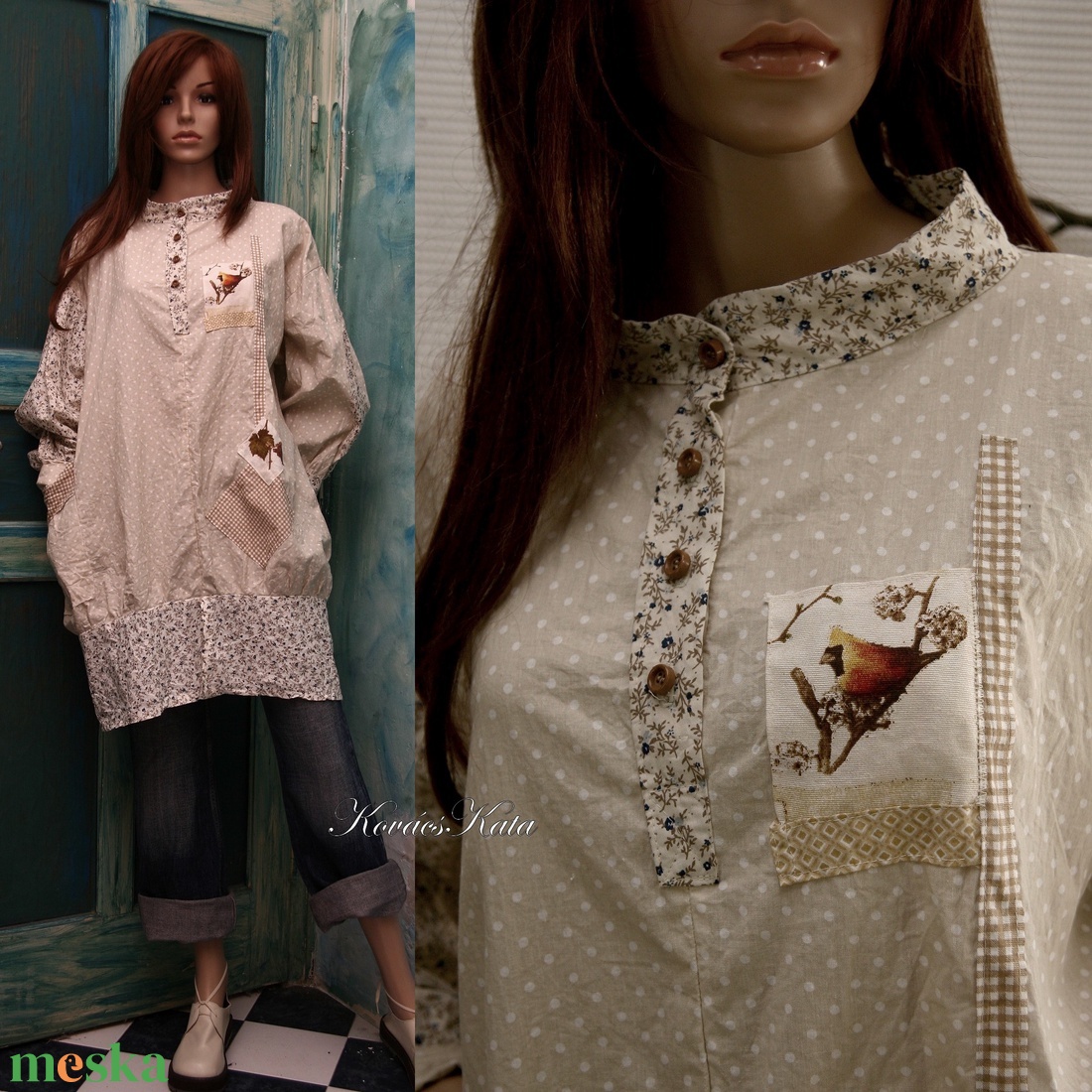 KOLIBRI - design-tunika XXL - ruha & divat - női ruha - tunika - Meska.hu