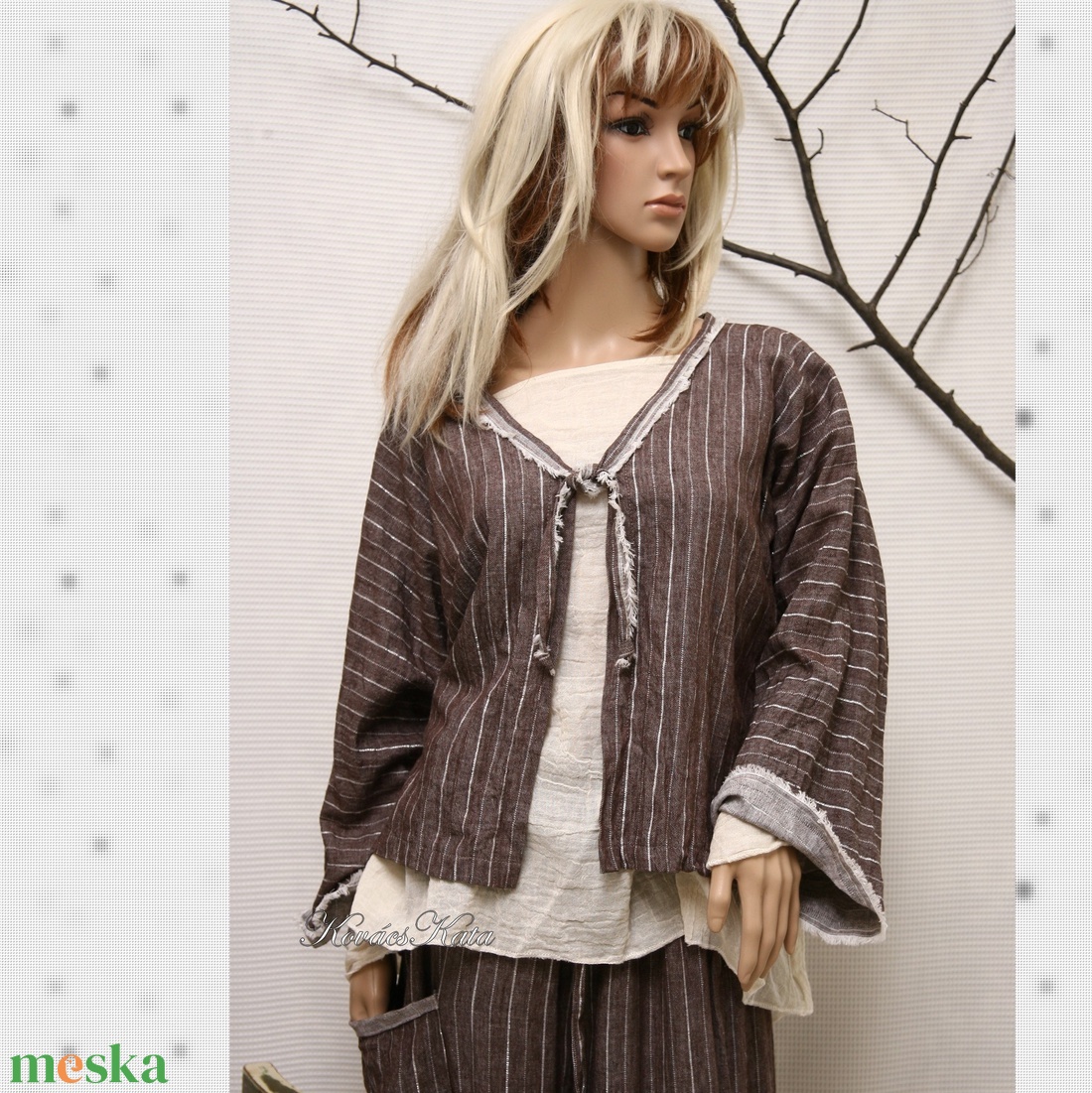 DEONA - lagenlook rövid kabátka - ruha & divat - női ruha - bolero - Meska.hu DEONA - lagenlook rövid kabátka - ruha & divat - női ruha - bolero - Meska.hu