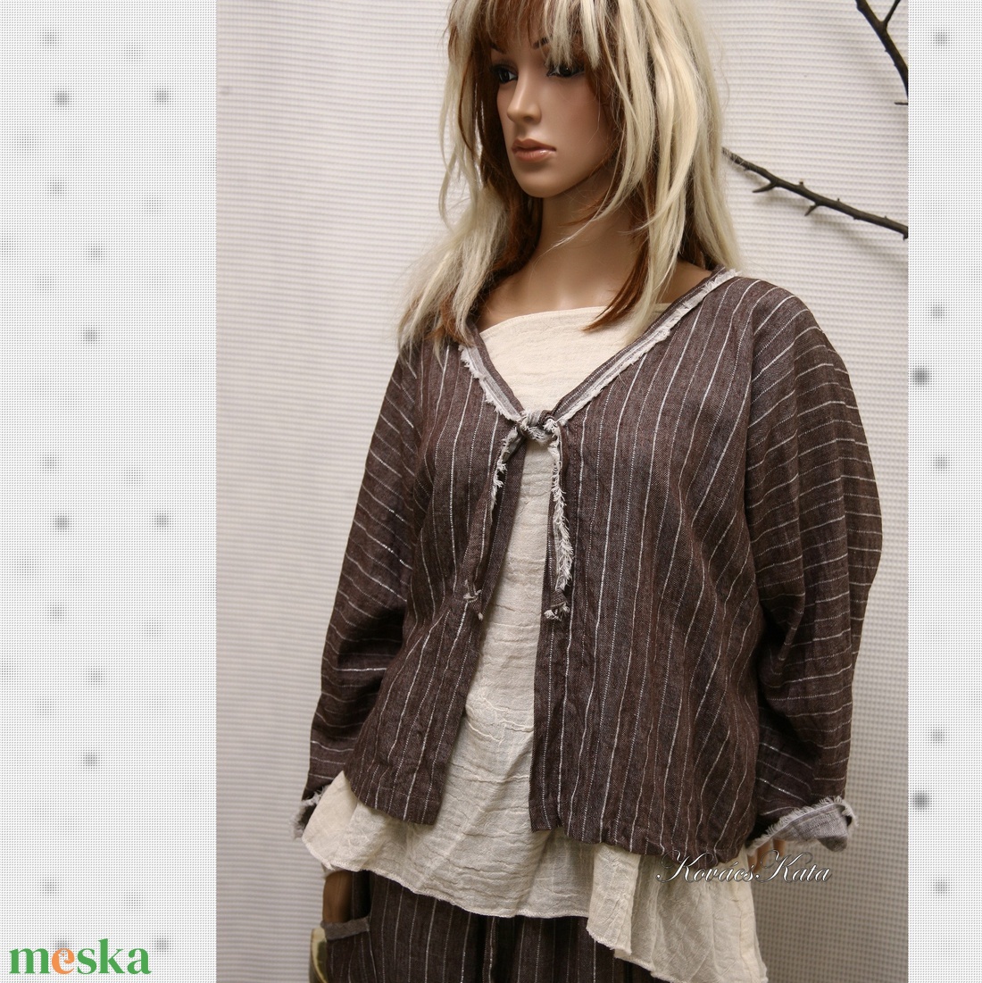 DEONA - lagenlook rövid kabátka - ruha & divat - női ruha - bolero - Meska.hu DEONA - lagenlook rövid kabátka - ruha & divat - női ruha - bolero - Meska.hu