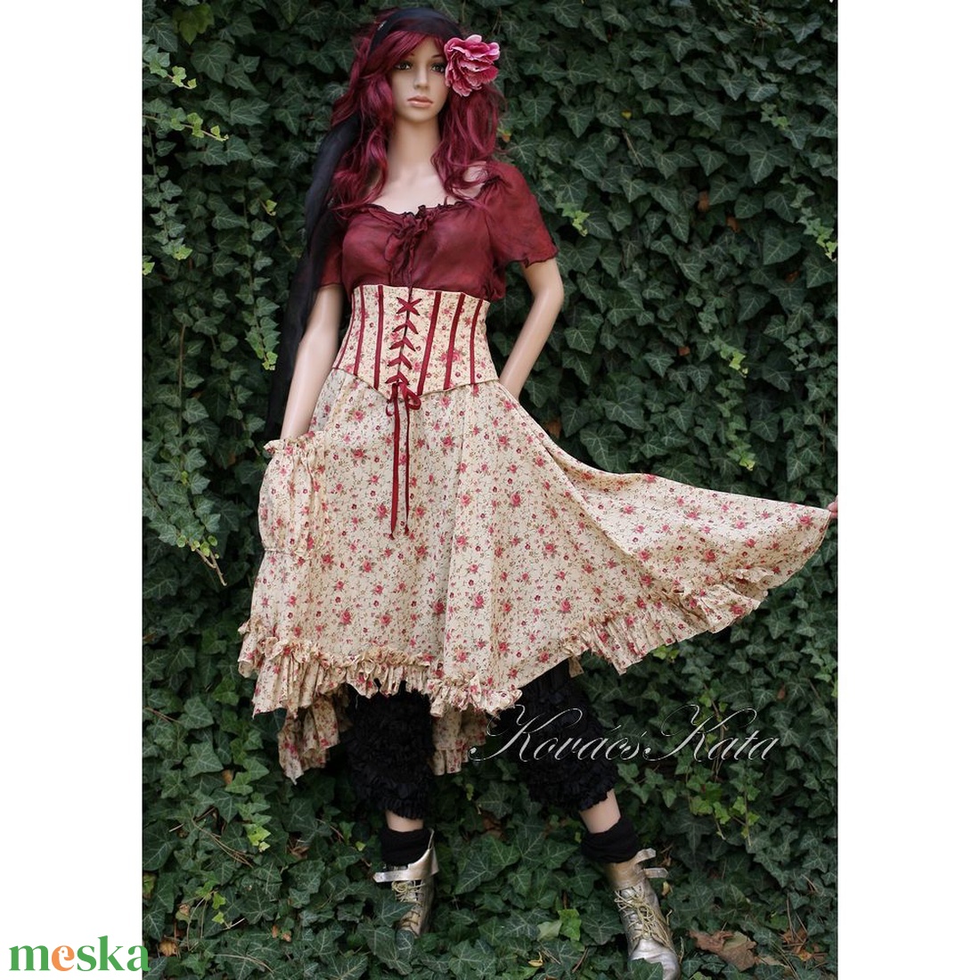 CINDERELLA - romantikus derék-fűzős szoknya - ruha & divat - női ruha - szoknya - Meska.hu CINDERELLA - romantikus derék-fűzős szoknya - ruha & divat - női ruha - szoknya - Meska.hu