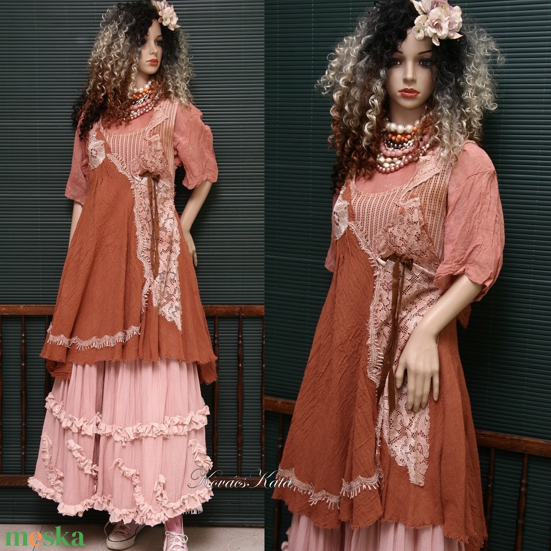  XÉNIA - shabby chic design-ruha - ruha & divat - női ruha - ruha - Meska.hu