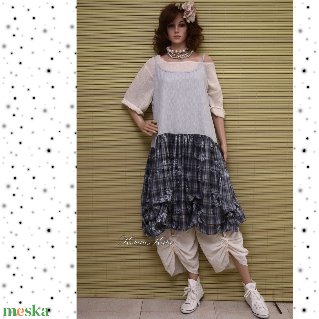 EMMI - pántos flapper-ruha kis-kendővel - ruha & divat - női ruha - ruha - Meska.hu EMMI - pántos flapper-ruha kis-kendővel - ruha & divat - női ruha - ruha - Meska.hu