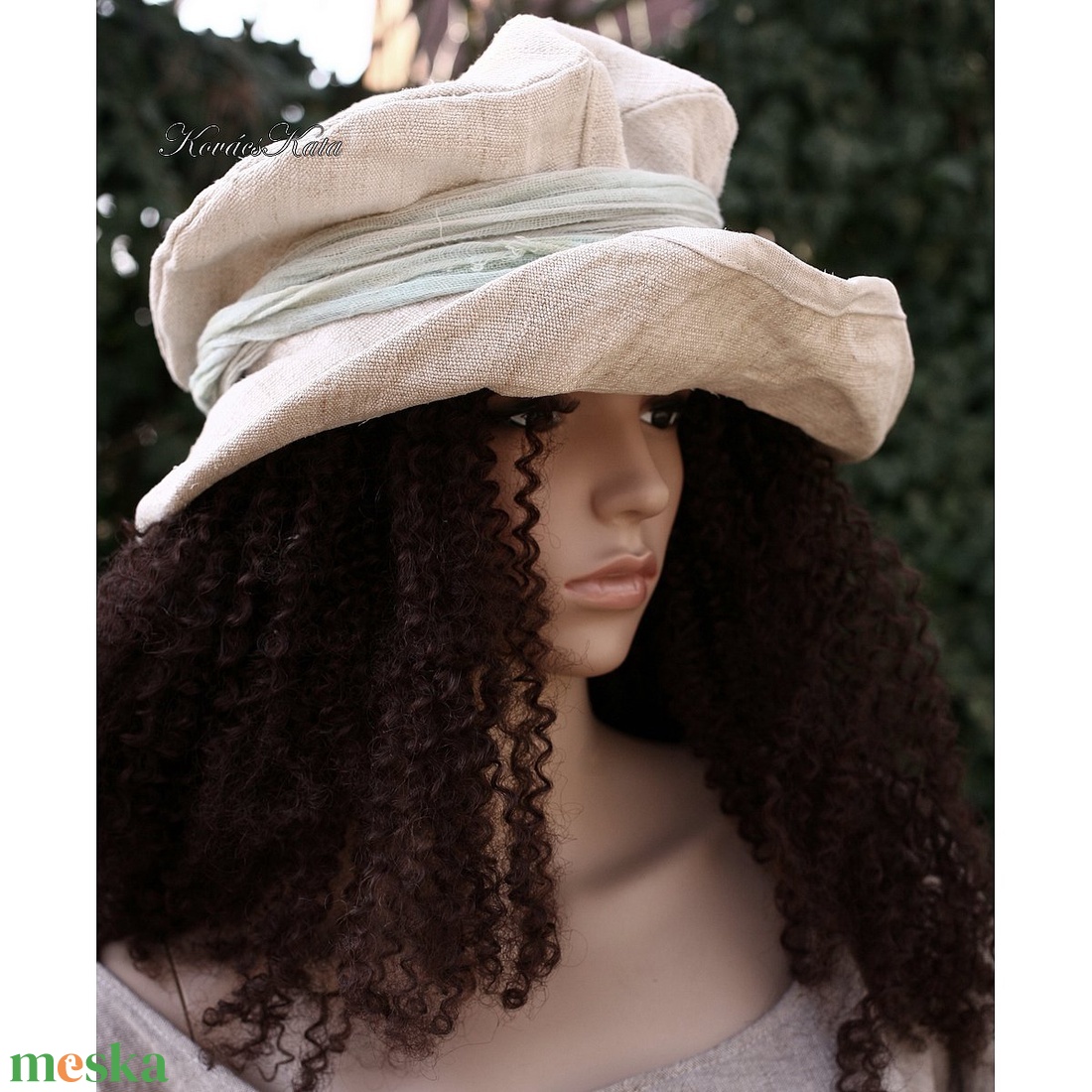 ANDERSEN - design-kalap - kézzel szőtt lenvászonból - ruha & divat - sál, sapka, kendő - kalap - Meska.hu