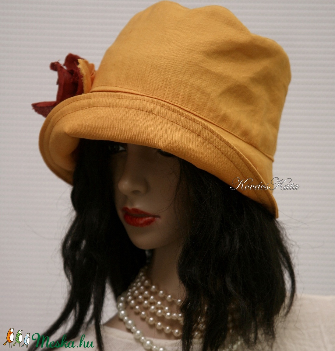 MARA cloche - lenvászon flapper kalap - ruha & divat - sál, sapka, kendő - kalap - Meska.hu MARA cloche - lenvászon flapper kalap - ruha & divat - sál, sapka, kendő - kalap - Meska.hu