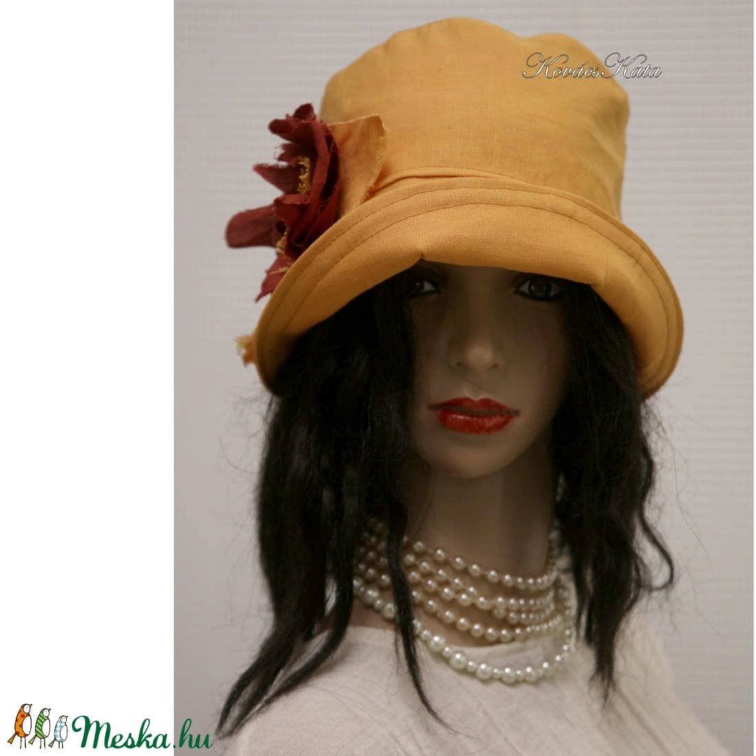 MARA cloche - lenvászon flapper kalap - ruha & divat - sál, sapka, kendő - kalap - Meska.hu MARA cloche - lenvászon flapper kalap - ruha & divat - sál, sapka, kendő - kalap - Meska.hu
