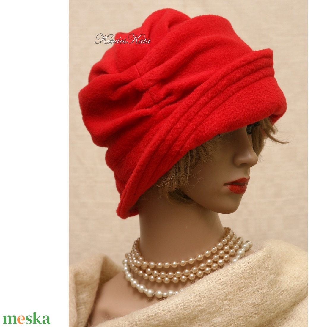 ERNA cloche - polár flapper kalap / piros - ruha & divat - sál, sapka, kendő - kalap - Meska.hu ERNA cloche - polár flapper kalap / piros - ruha & divat - sál, sapka, kendő - kalap - Meska.hu