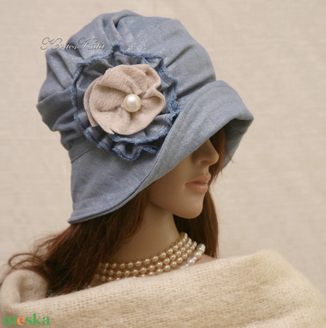 ERNA cloche - romantikus flapper kalap - ruha & divat - sál, sapka, kendő - kalap - Meska.hu ERNA cloche - romantikus flapper kalap - ruha & divat - sál, sapka, kendő - kalap - Meska.hu