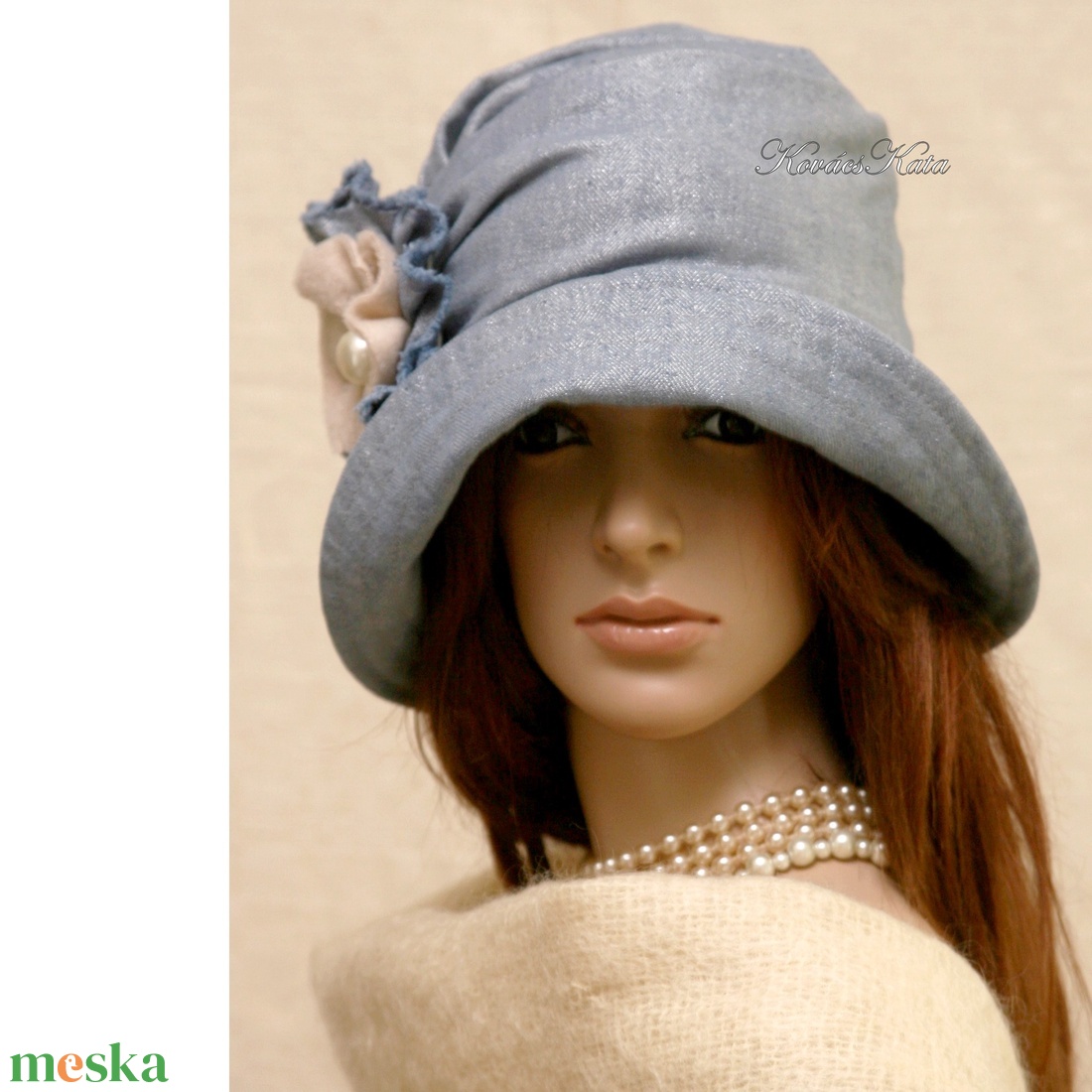 ERNA cloche - romantikus flapper kalap - ruha & divat - sál, sapka, kendő - kalap - Meska.hu ERNA cloche - romantikus flapper kalap - ruha & divat - sál, sapka, kendő - kalap - Meska.hu