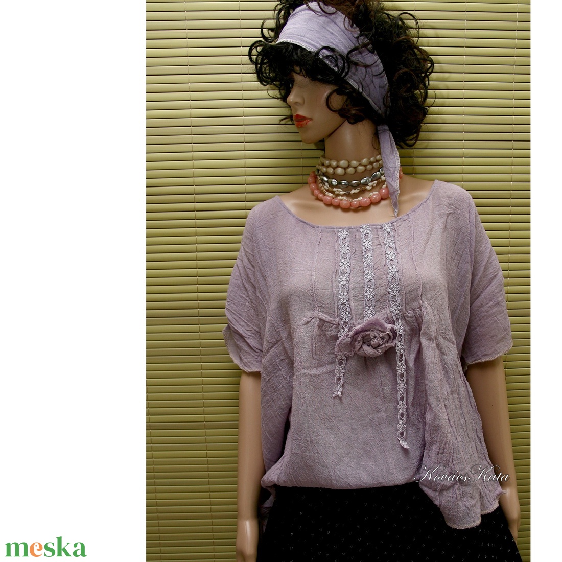 ANGELA - lagenlook design blúz / orgona - ruha & divat - női ruha - blúz - Meska.hu ANGELA - lagenlook design blúz / orgona - ruha & divat - női ruha - blúz - Meska.hu