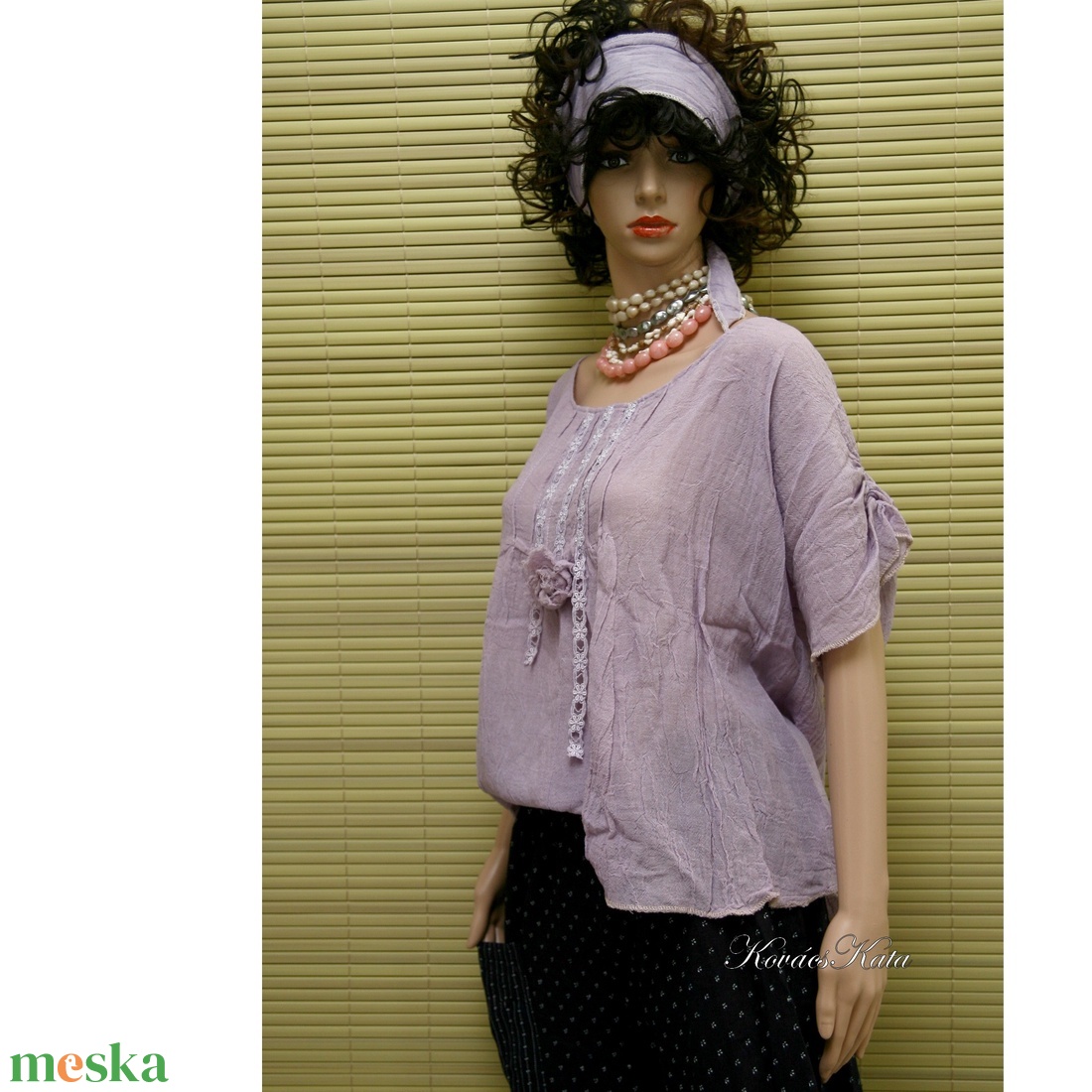 ANGELA - lagenlook design blúz / orgona - ruha & divat - női ruha - blúz - Meska.hu ANGELA - lagenlook design blúz / orgona - ruha & divat - női ruha - blúz - Meska.hu