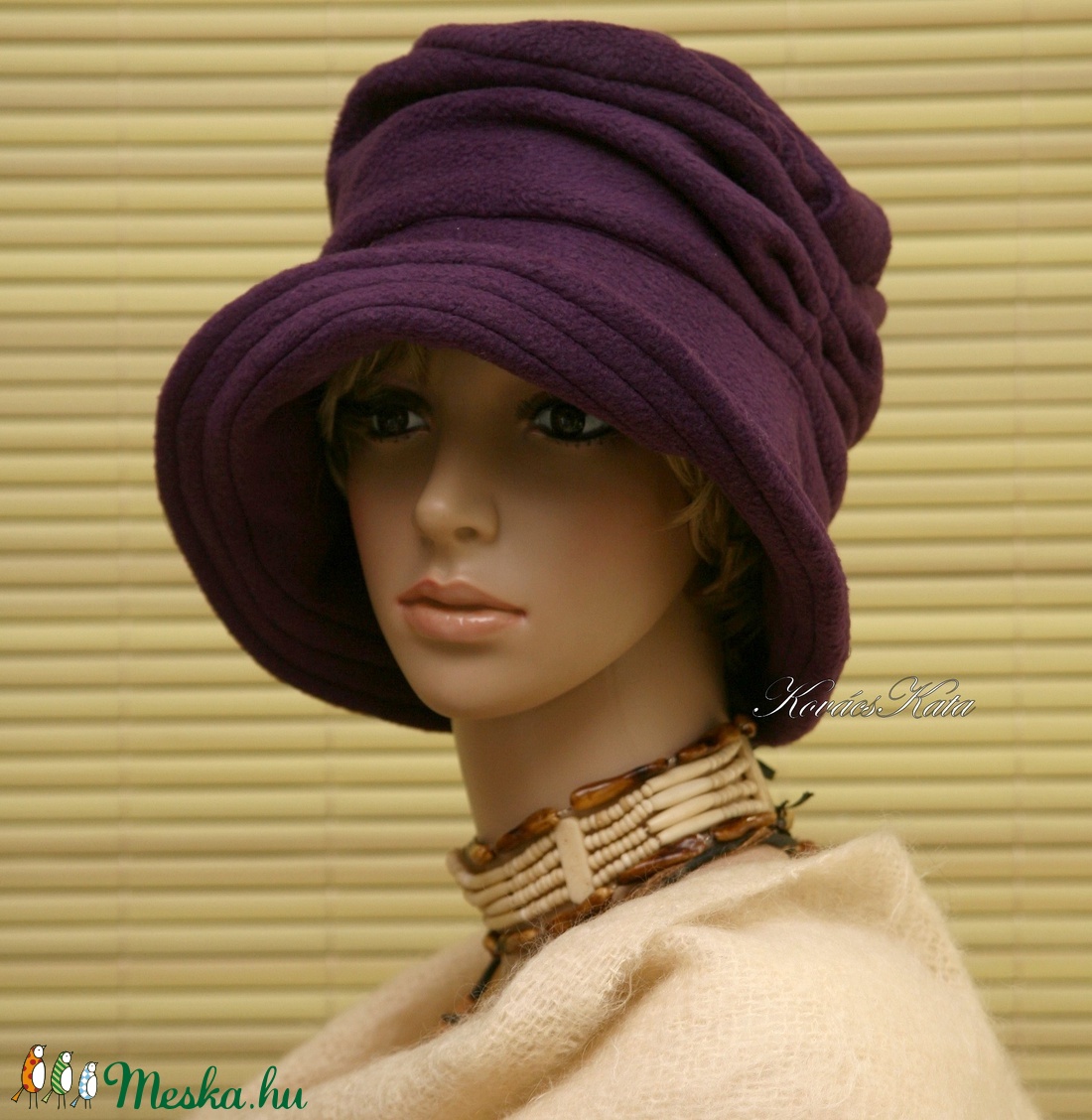 ERNA cloche -lila polár flapper kalap - ruha & divat - sál, sapka, kendő - kalap - Meska.hu ERNA cloche -lila polár flapper kalap - ruha & divat - sál, sapka, kendő - kalap - Meska.hu