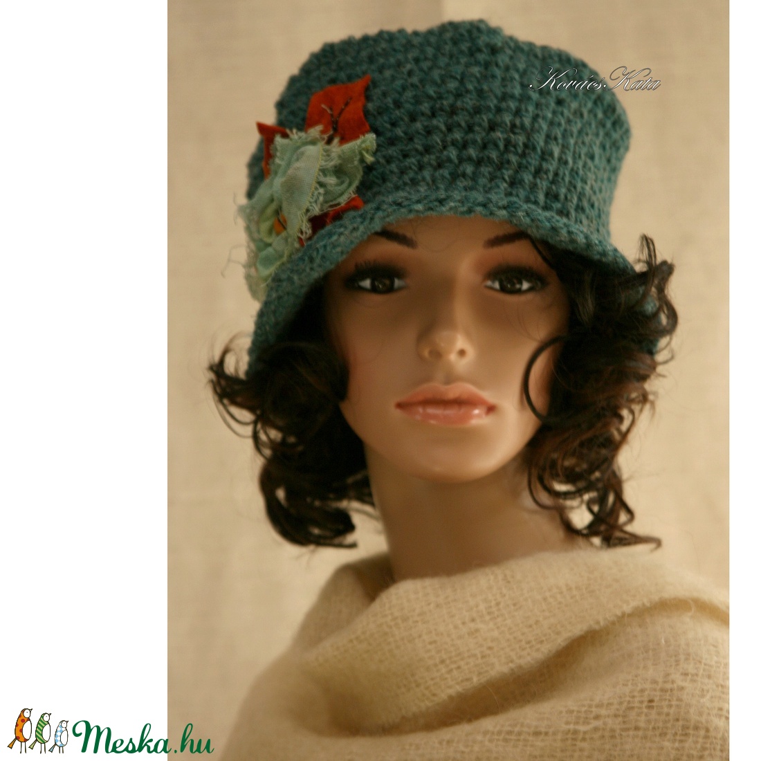 FLAPPER horgolt kalap rongyvirággal - ruha & divat - sál, sapka, kendő - kalap - Meska.hu FLAPPER horgolt kalap rongyvirággal - ruha & divat - sál, sapka, kendő - kalap - Meska.hu