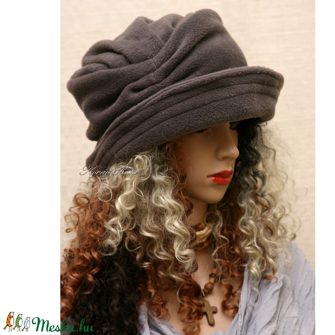 ERNA cloche XL -szürke polár flapper kalap - ruha & divat - sál, sapka, kendő - kalap - Meska.hu ERNA cloche XL -szürke polár flapper kalap - ruha & divat - sál, sapka, kendő - kalap - Meska.hu