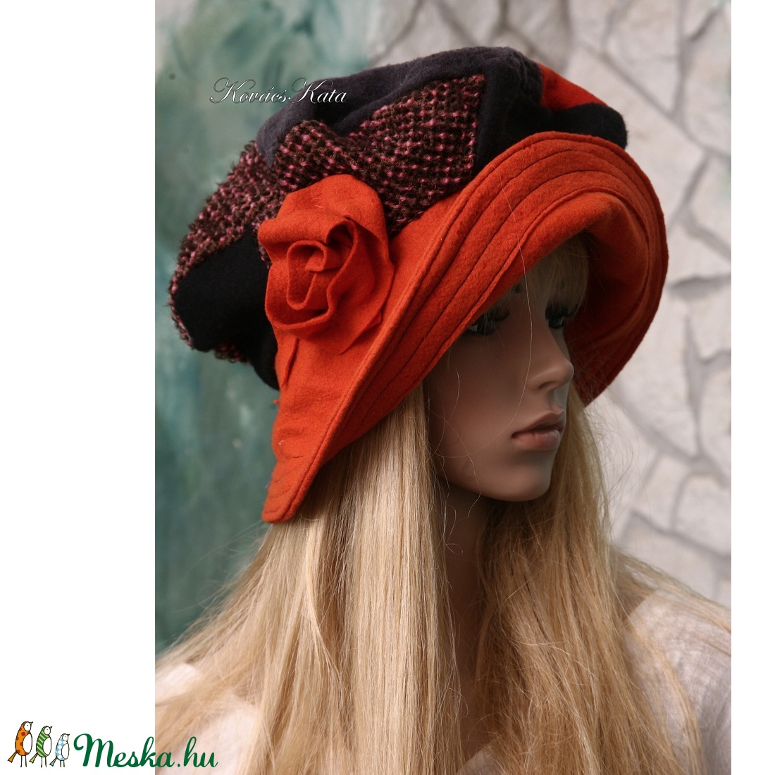 SZABRINA - patchwork barett-kalap - ruha & divat - sál, sapka, kendő - kalap - Meska.hu SZABRINA - patchwork barett-kalap - ruha & divat - sál, sapka, kendő - kalap - Meska.hu