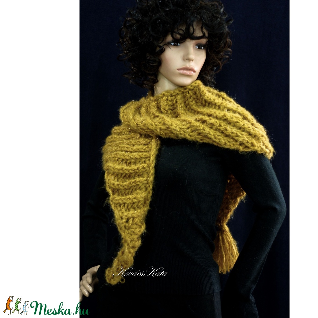 GIDA/mustár - trendi kézzel kötött mohair sálkendő - ruha & divat - sál, sapka, kendő - vállkendő - Meska.hu GIDA/mustár - trendi kézzel kötött mohair sálkendő - ruha & divat - sál, sapka, kendő - vállkendő - Meska.hu