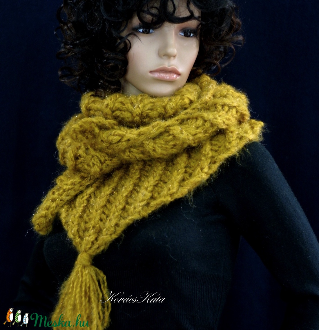 GIDA/mustár - trendi kézzel kötött mohair sálkendő - ruha & divat - sál, sapka, kendő - vállkendő - Meska.hu GIDA/mustár - trendi kézzel kötött mohair sálkendő - ruha & divat - sál, sapka, kendő - vállkendő - Meska.hu