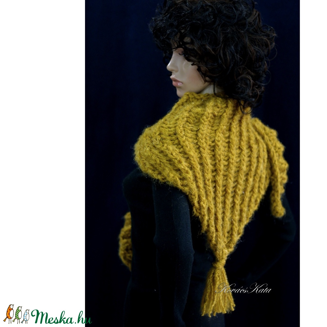 GIDA/mustár - trendi kézzel kötött mohair sálkendő - ruha & divat - sál, sapka, kendő - vállkendő - Meska.hu GIDA/mustár - trendi kézzel kötött mohair sálkendő - ruha & divat - sál, sapka, kendő - vállkendő - Meska.hu