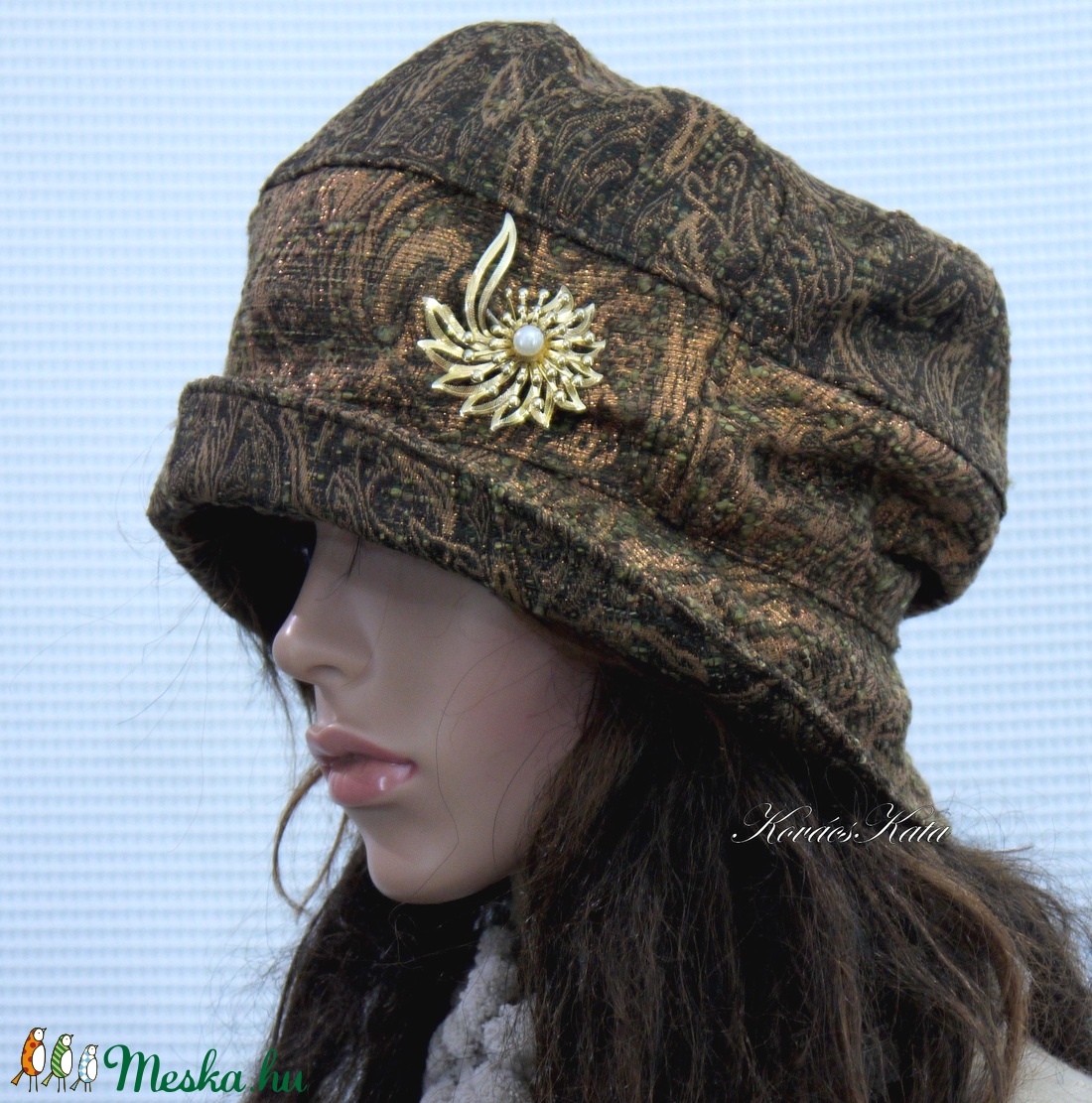 BERTA / aranyos - artsy design kalap - ruha & divat - sál, sapka, kendő - kalap - Meska.hu BERTA / aranyos - artsy design kalap - ruha & divat - sál, sapka, kendő - kalap - Meska.hu