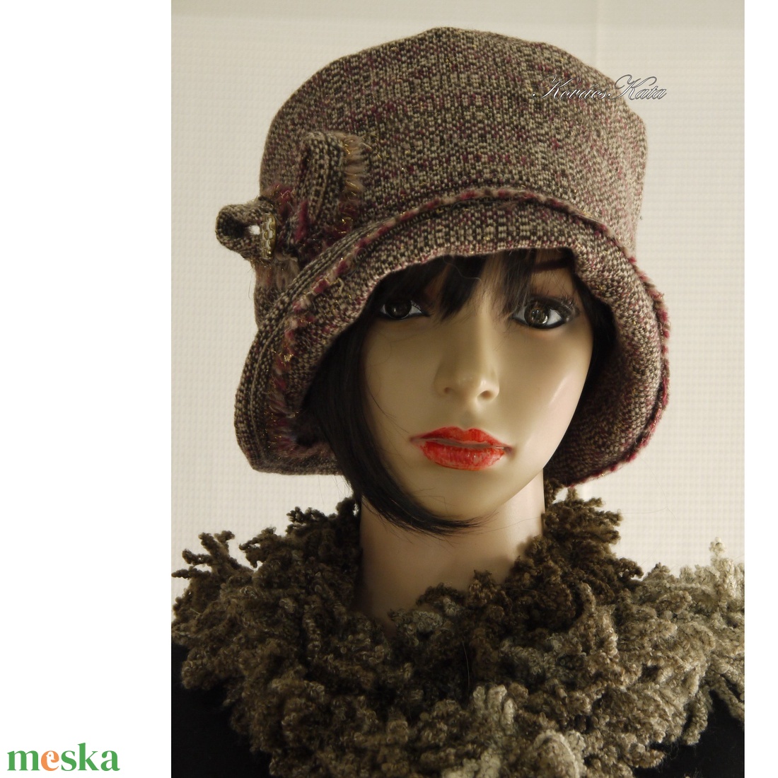 FRIDA cloche - gyapjúszövet flapper-kalap - ruha & divat - sál, sapka, kendő - kalap - Meska.hu FRIDA cloche - gyapjúszövet flapper-kalap - ruha & divat - sál, sapka, kendő - kalap - Meska.hu