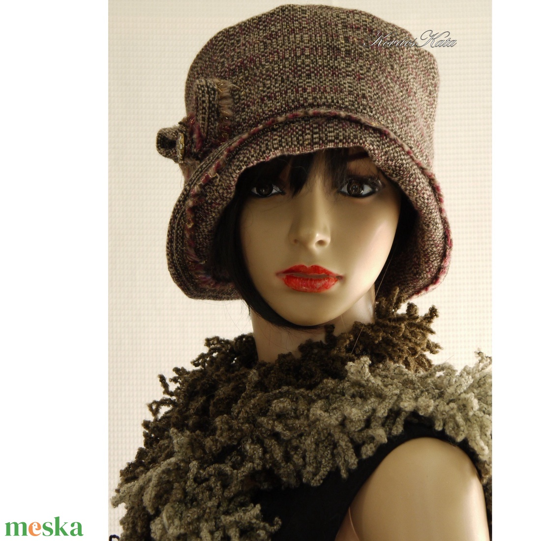 FRIDA cloche - gyapjúszövet flapper-kalap - ruha & divat - sál, sapka, kendő - kalap - Meska.hu FRIDA cloche - gyapjúszövet flapper-kalap - ruha & divat - sál, sapka, kendő - kalap - Meska.hu