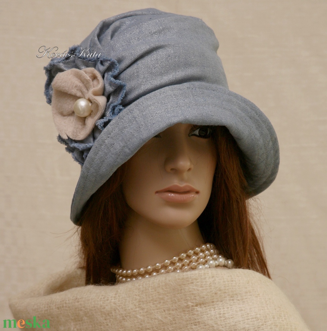 ERNA cloche - romantikus flapper kalap - ruha & divat - sál, sapka, kendő - kalap - Meska.hu ERNA cloche - romantikus flapper kalap - ruha & divat - sál, sapka, kendő - kalap - Meska.hu