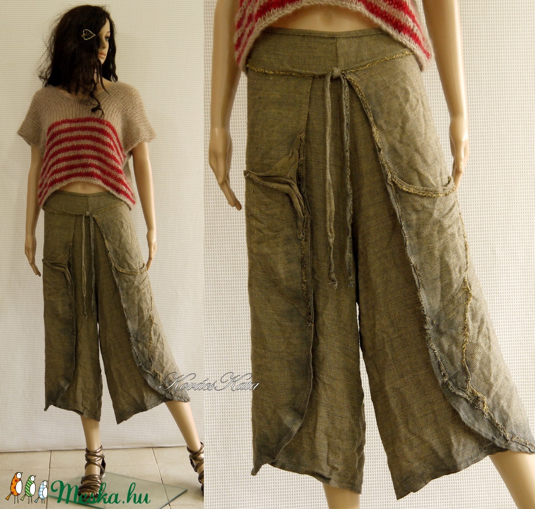 GINGER - grunge szárong nadrág - lagenlook lapnadrág - ruha & divat - női ruha - nadrág - Meska.hu GINGER - grunge szárong nadrág - lagenlook lapnadrág - ruha & divat - női ruha - nadrág - Meska.hu