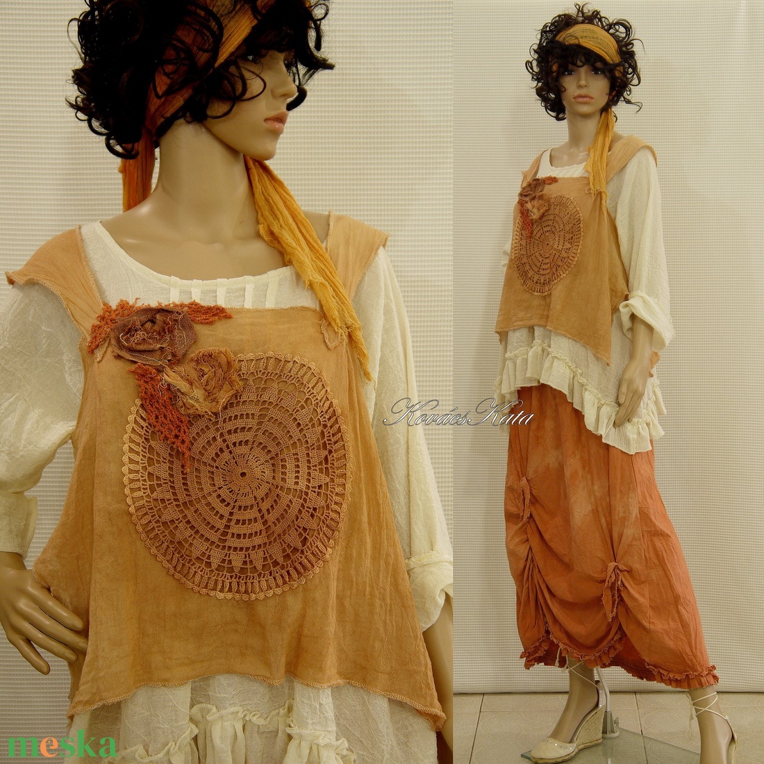 VANDA-szett - bohém lagenlook design-öltözet - ruha & divat - női ruha - ruha - Meska.hu VANDA-szett - bohém lagenlook design-öltözet - ruha & divat - női ruha - ruha - Meska.hu