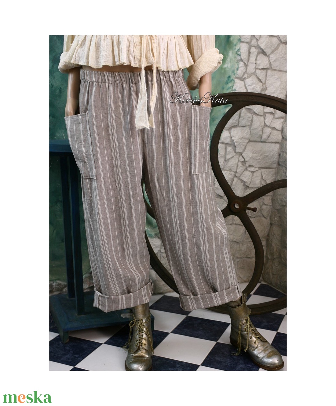 DADY-NACI - lagenlook len-nadrág - ruha & divat - női ruha - nadrág - Meska.hu DADY-NACI - lagenlook len-nadrág - ruha & divat - női ruha - nadrág - Meska.hu
