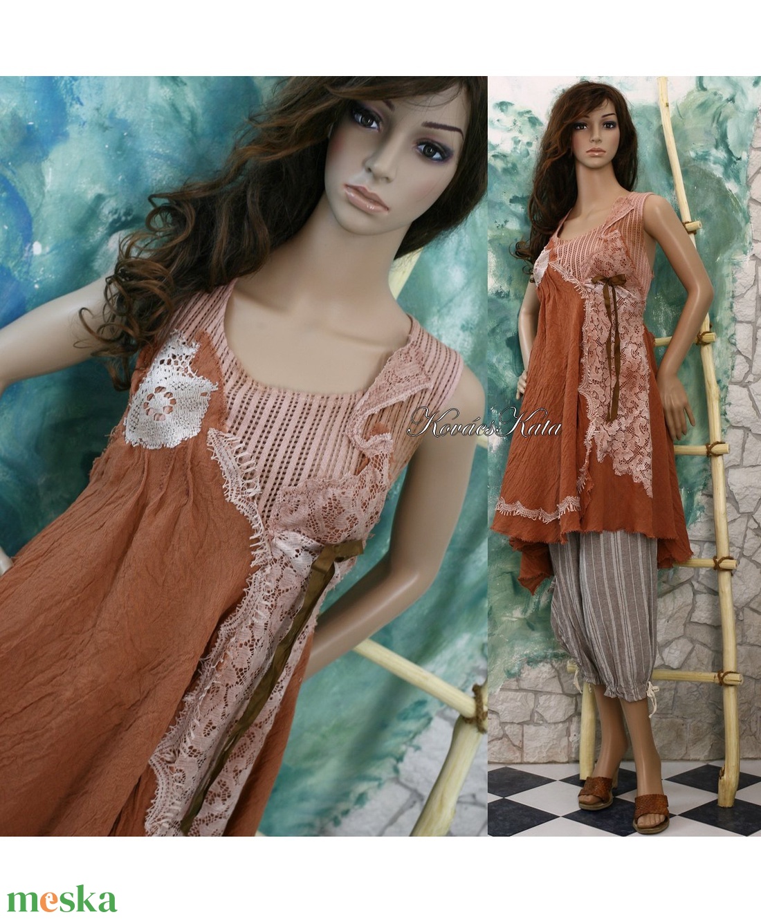  XÉNIA - shabby chic design-ruha - ruha & divat - női ruha - ruha - Meska.hu