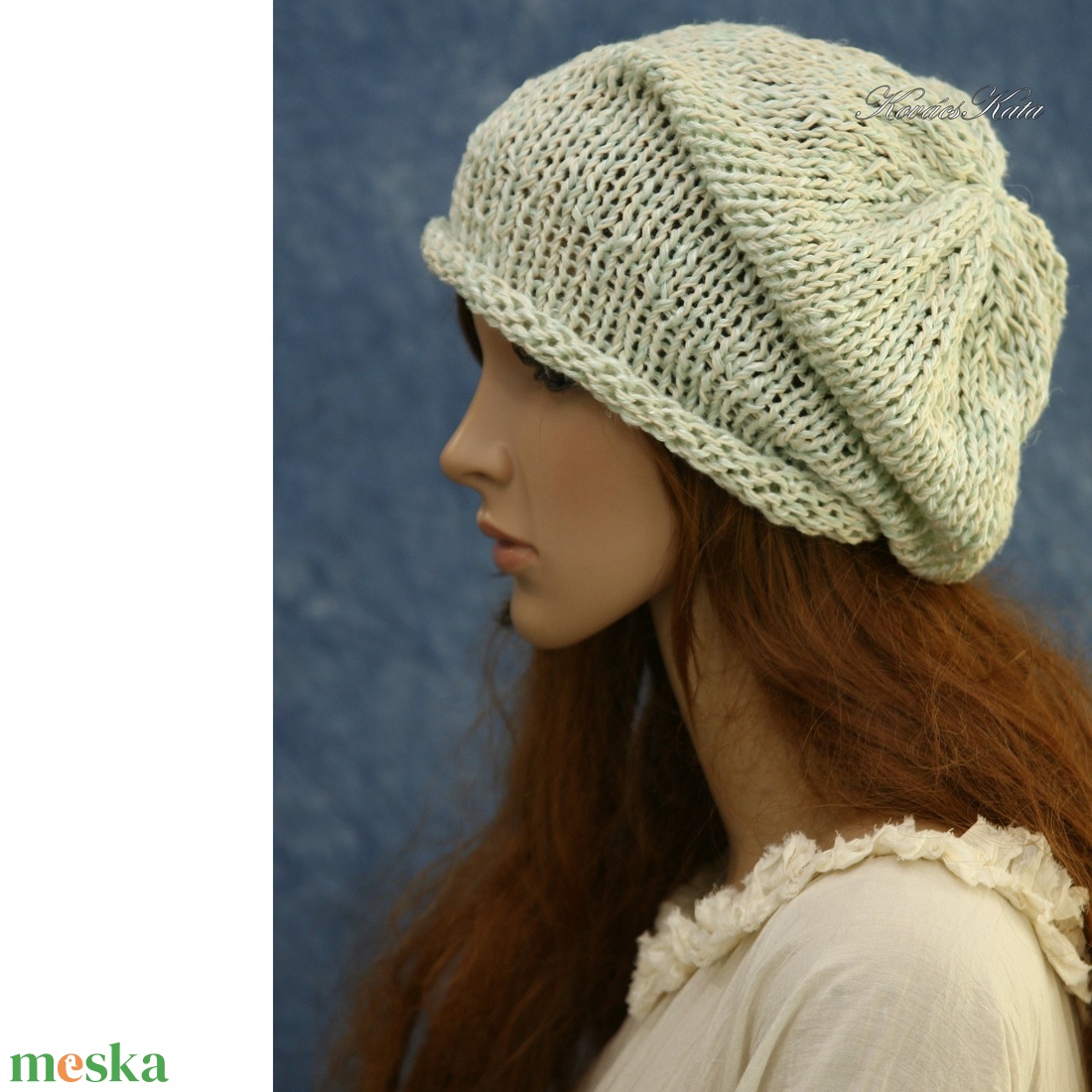 BEANIE / körte - trendi kézzel kötött sapka / menta - ruha & divat - sál, sapka, kendő - sapka - Meska.hu BEANIE / körte - trendi kézzel kötött sapka / menta - ruha & divat - sál, sapka, kendő - sapka - Meska.hu