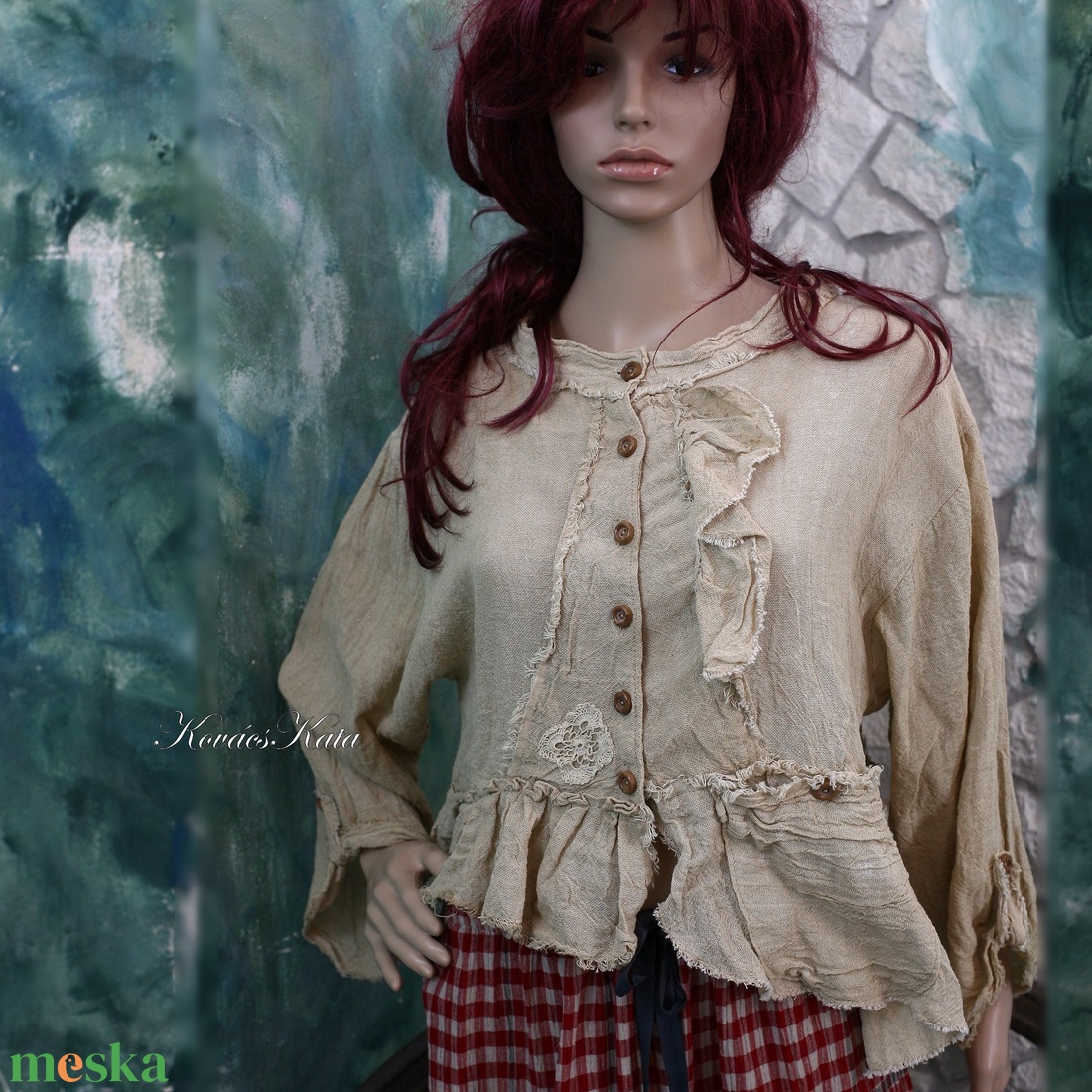 SZANDRA - artsy lagenlook ing-kabátka - ruha & divat - női ruha - blúz - Meska.hu SZANDRA - artsy lagenlook ing-kabátka - ruha & divat - női ruha - blúz - Meska.hu