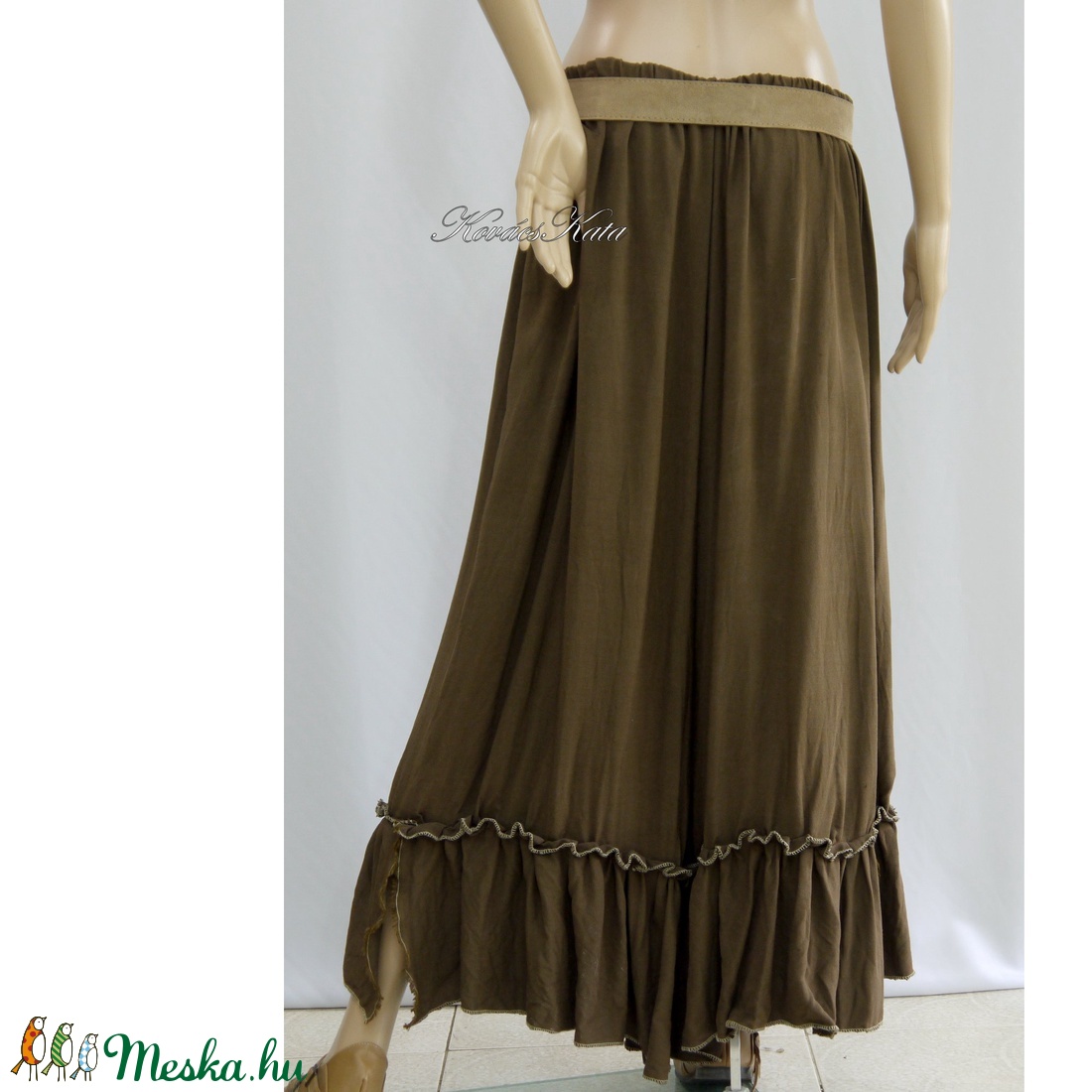 TARANTELLA / csokibarna - lagenlook design nadrág  - ruha & divat - női ruha - nadrág - Meska.hu