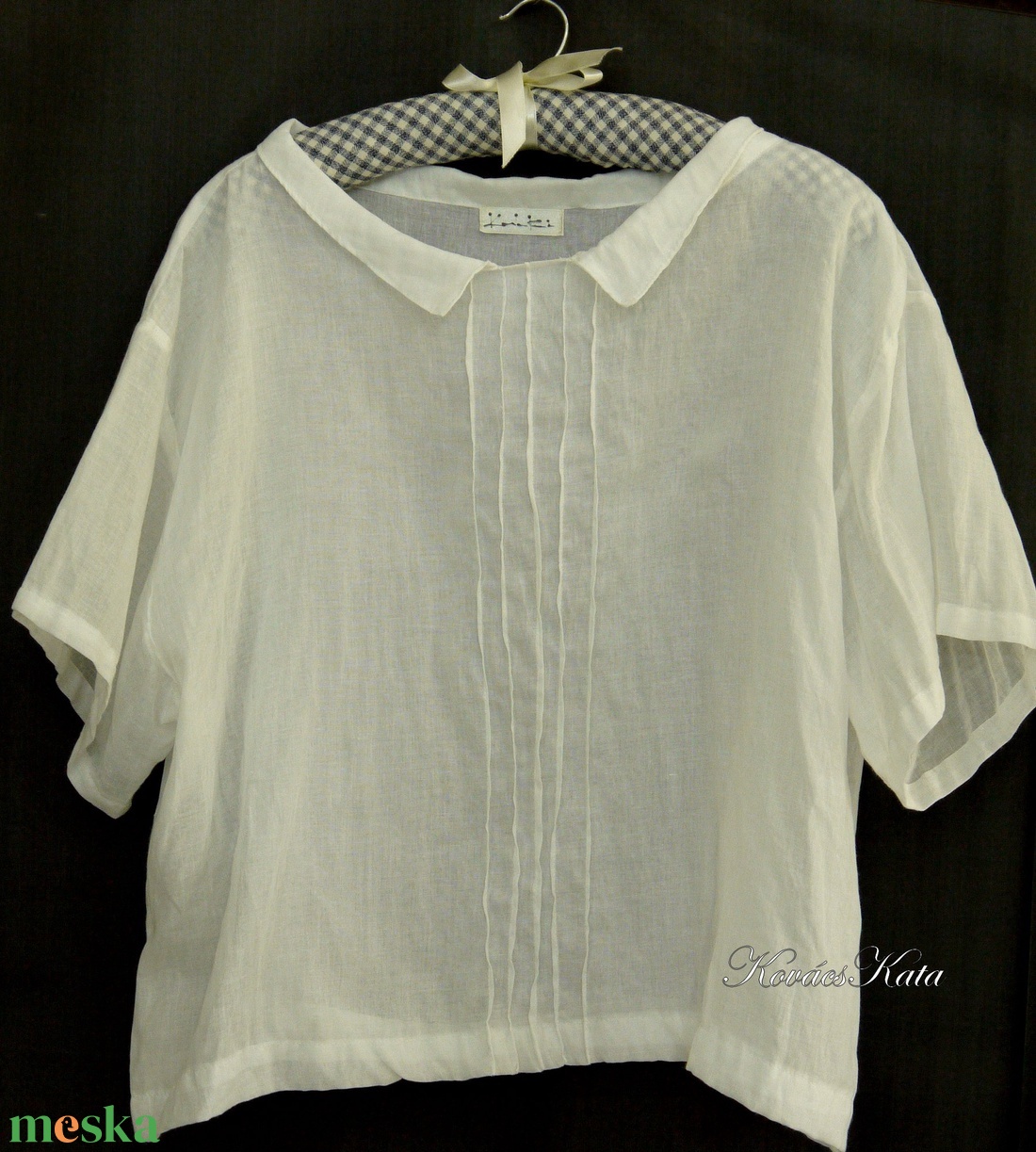 RITA - lagenlook pamut-organza blúz - ruha & divat - női ruha - blúz - Meska.hu RITA - lagenlook pamut-organza blúz - ruha & divat - női ruha - blúz - Meska.hu
