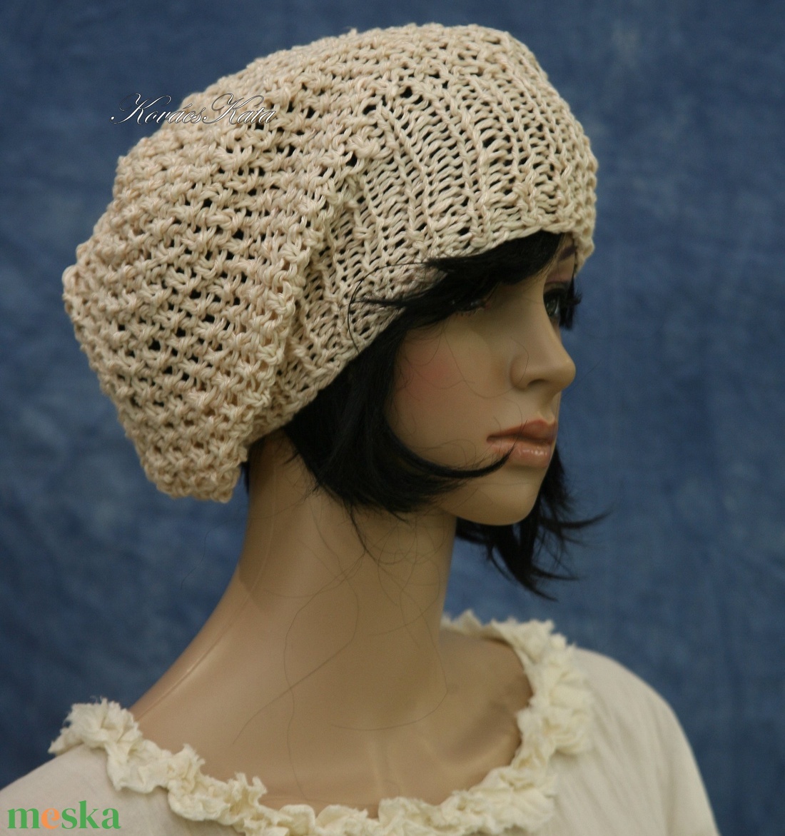 BEANIE / körte - trendi kézzel kötött pamut-lenes selyem sapka / peach - ruha & divat - sál, sapka, kendő - sapka - Meska.hu BEANIE / körte - trendi kézzel kötött pamut-lenes selyem sapka / peach - ruha & divat - sál, sapka, kendő - sapka - Meska.hu