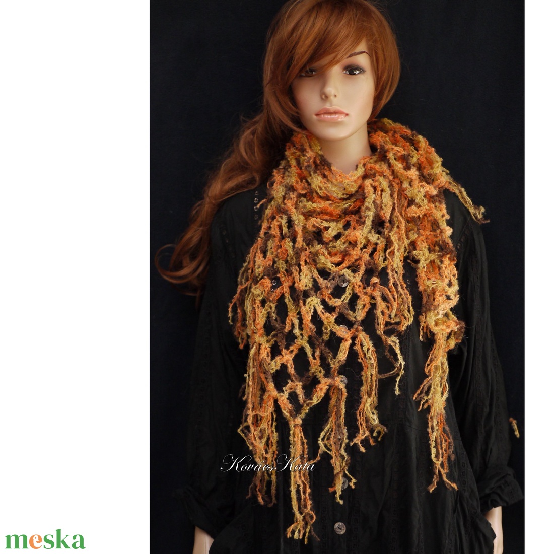 BOSZI-KENDŐ / orange - pillekönnyű horgolt mohair vállkendő - ruha & divat - sál, sapka, kendő - vállkendő - Meska.hu BOSZI-KENDŐ / orange - pillekönnyű horgolt mohair vállkendő - ruha & divat - sál, sapka, kendő - vállkendő - Meska.hu