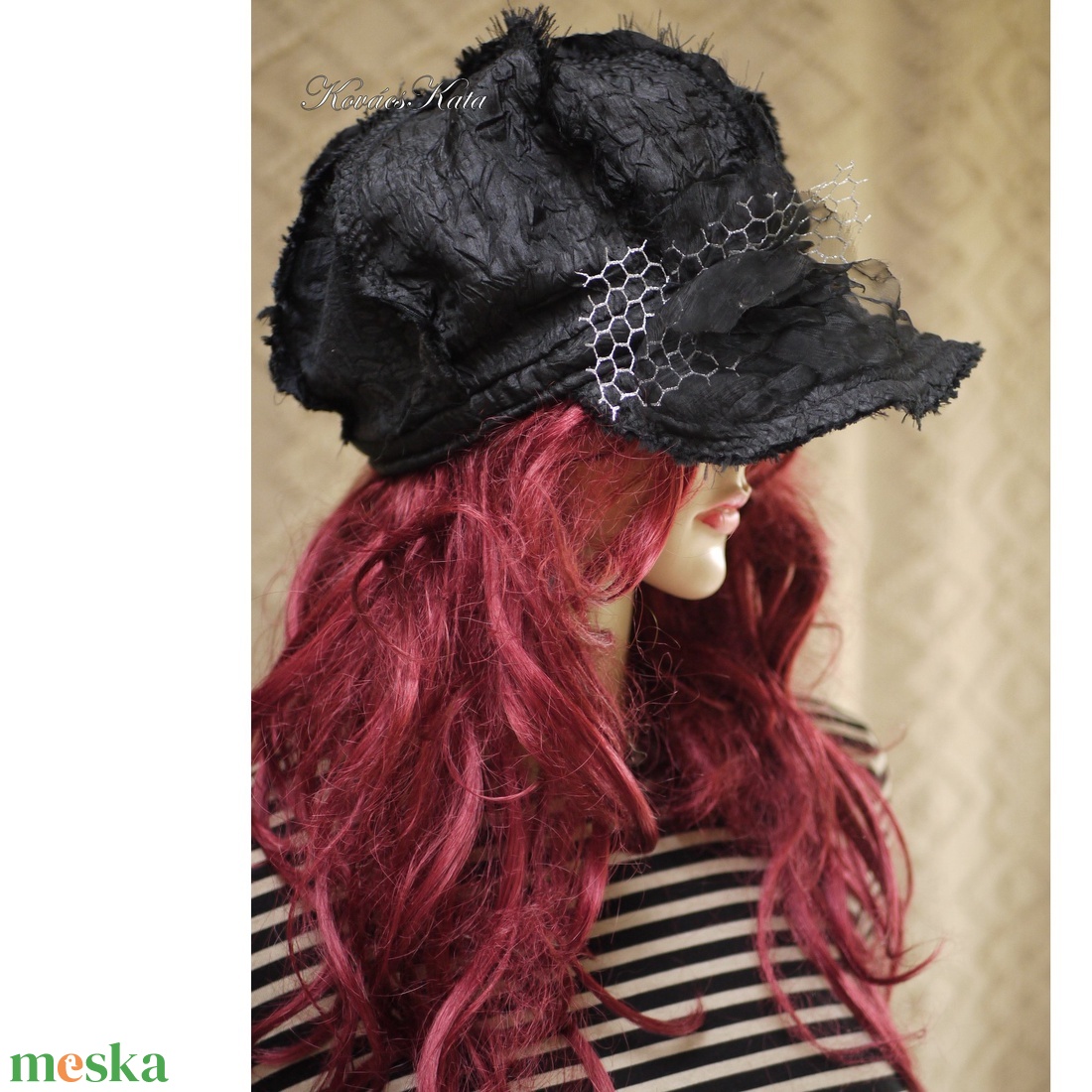 SIKKES-SILDES - NEGRO - design sapka - ruha & divat - sál, sapka, kendő - sapka - Meska.hu SIKKES-SILDES - NEGRO - design sapka - ruha & divat - sál, sapka, kendő - sapka - Meska.hu