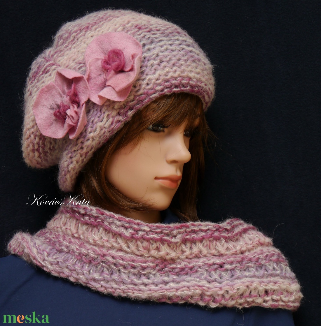 DOROTHY/Rose - kézzel kötött sapka- és kámzsa-sál szett - ruha & divat - sál, sapka, kendő - sapka & sál szett - Meska.hu DOROTHY/Rose - kézzel kötött sapka- és kámzsa-sál szett - ruha & divat - sál, sapka, kendő - sapka & sál szett - Meska.hu