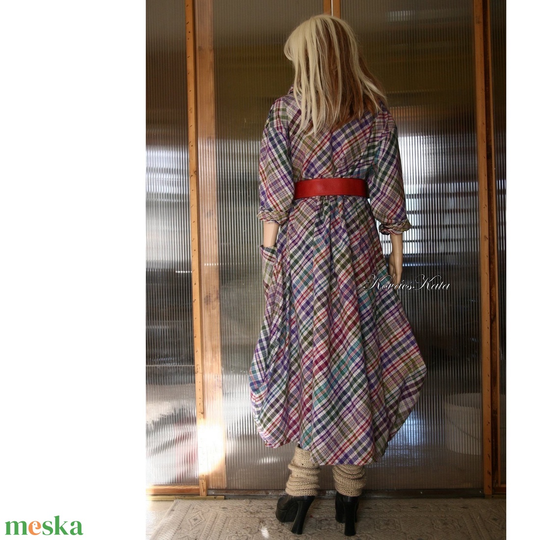 KÖRTE-RUHA - lagenlook flanel ingruha - ruha & divat - női ruha - ruha - Meska.hu