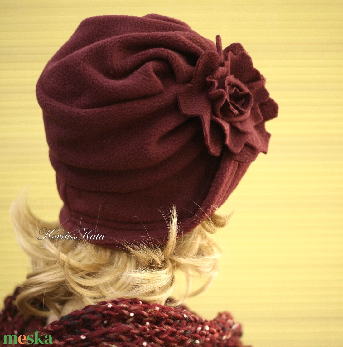 ERNA cloche/marsala - polár flapper kalap - ruha & divat - sál, sapka, kendő - kalap - Meska.hu ERNA cloche/marsala - polár flapper kalap - ruha & divat - sál, sapka, kendő - kalap - Meska.hu