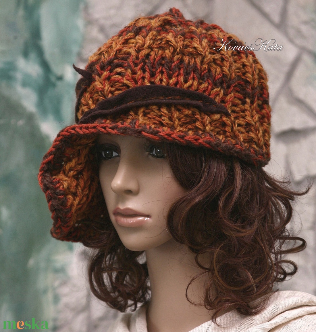 CLOCHE-ART - extravagáns kézzel kötött kalap - ruha & divat - sál, sapka, kendő - sapka - Meska.hu CLOCHE-ART - extravagáns kézzel kötött kalap - ruha & divat - sál, sapka, kendő - sapka - Meska.hu