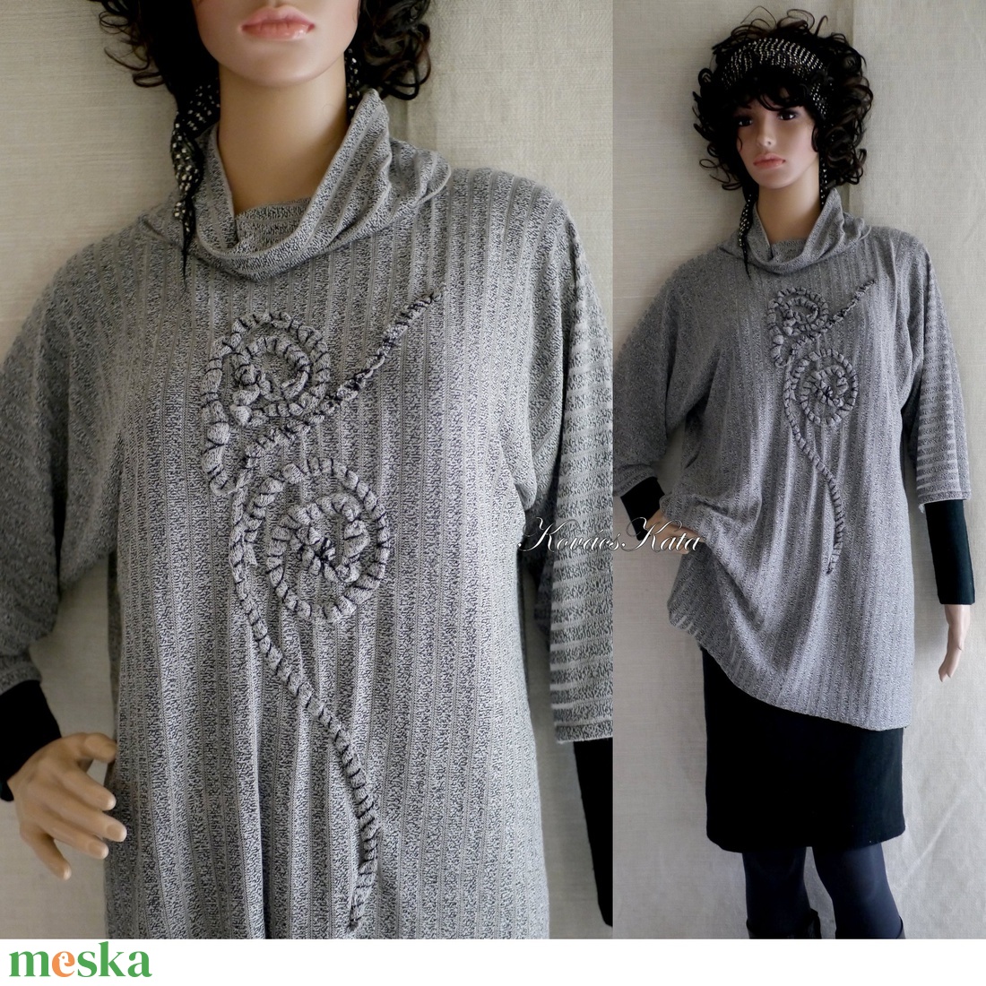 CSIGÁS PULCSI - lagenlook kötött tunika - ruha & divat - női ruha - pulóver - Meska.hu CSIGÁS PULCSI - lagenlook kötött tunika - ruha & divat - női ruha - pulóver - Meska.hu