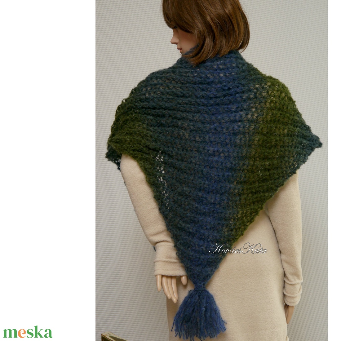 GIDA/kék-zöld mohair - trendi kézzel kötött vállkendő - ruha & divat - sál, sapka, kendő - vállkendő - Meska.hu GIDA/kék-zöld mohair - trendi kézzel kötött vállkendő - ruha & divat - sál, sapka, kendő - vállkendő - Meska.hu